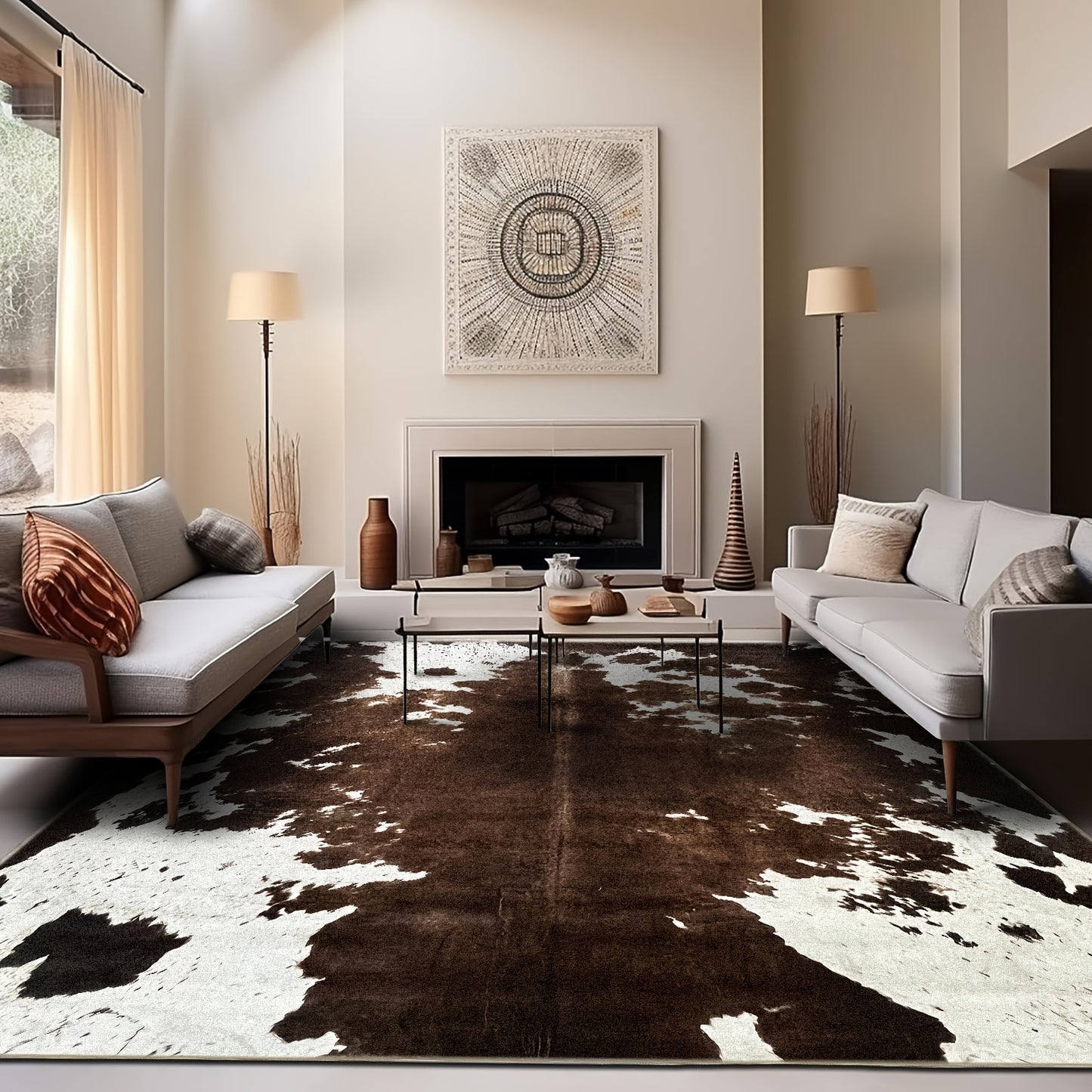 Large Cowhide Flame-Retardant Polyester Mat