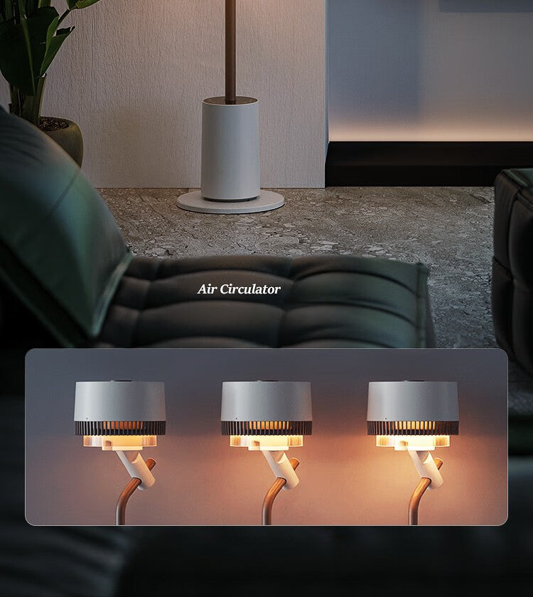 2-in-1 Air Circulator Fan with LED Desk Lamp