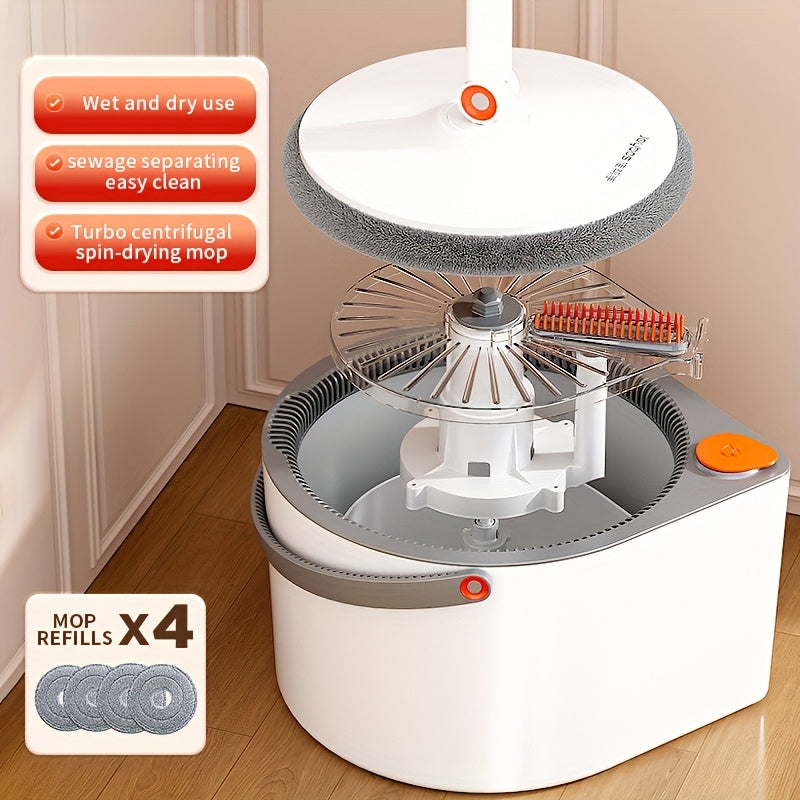 Sewage Separation Hands-free Wash Mop And Bucket Set