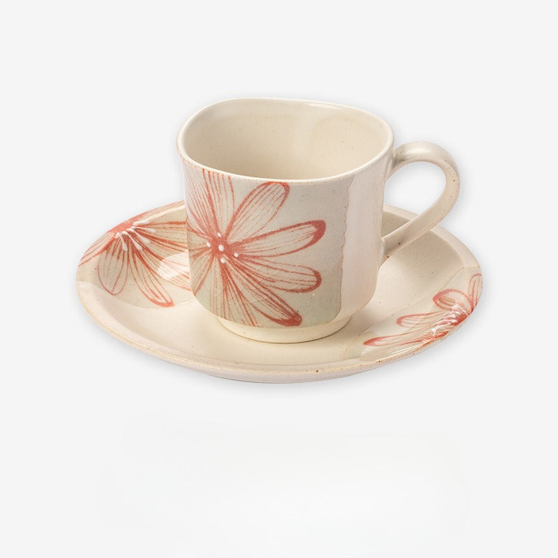 Hand-Made Japanese Crude Pottery Coffee Set