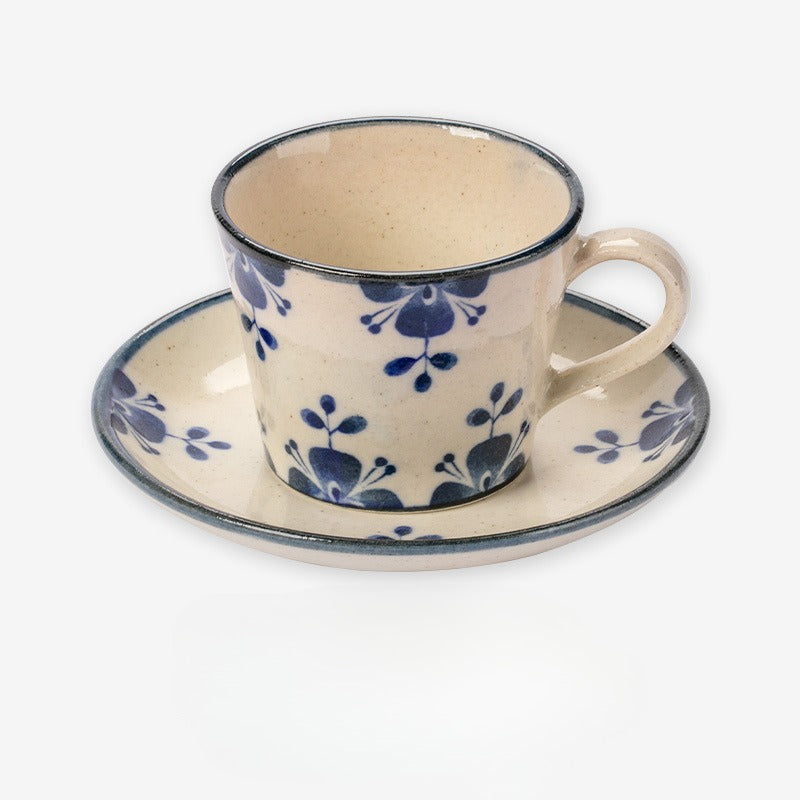 Hand-Made Japanese Crude Pottery Coffee Set