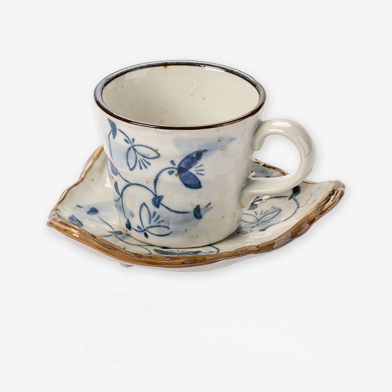 Hand-Made Japanese Crude Pottery Coffee Set