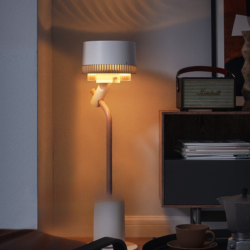 2-in-1 Air Circulator Fan with LED Desk Lamp
