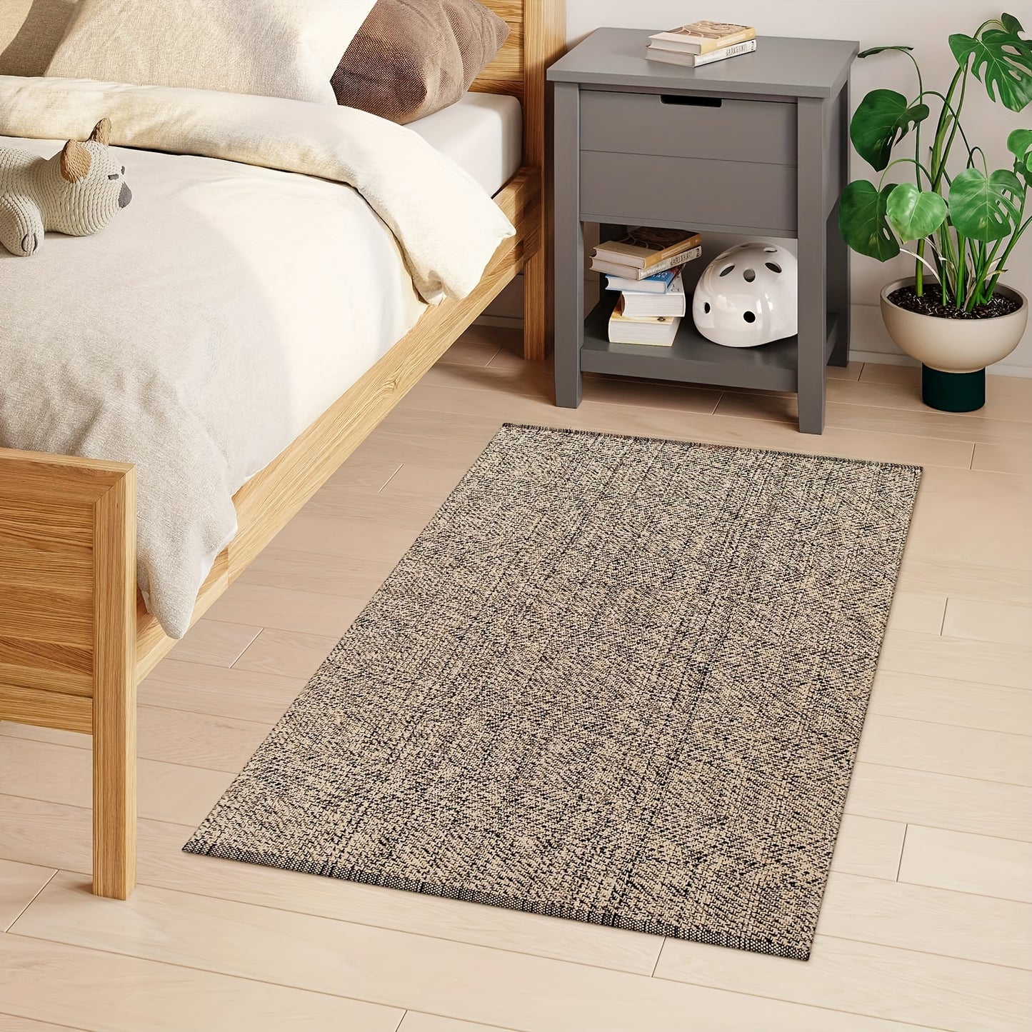 Large Washable Cotton Woven Mat