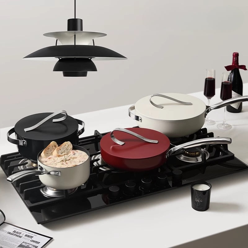 Ribbon Ceramic Glazed Non-stick Pan