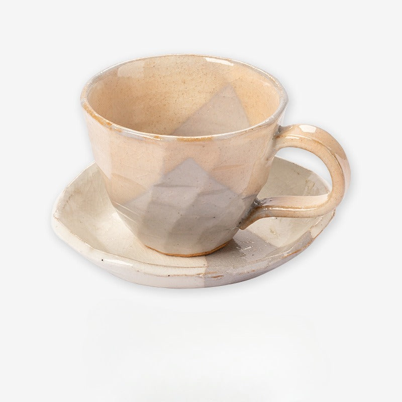 Hand-Made Japanese Crude Pottery Coffee Set