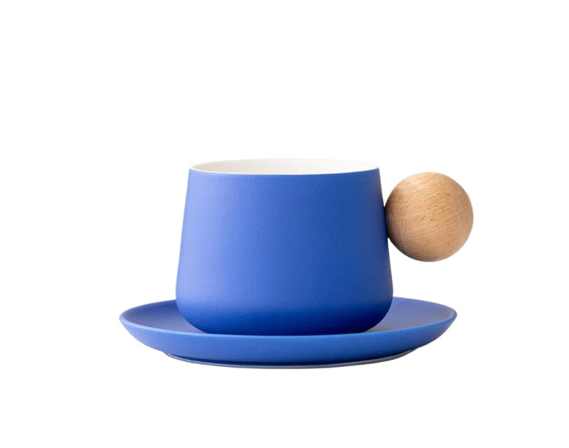 Pure color coffee cup & saucer set