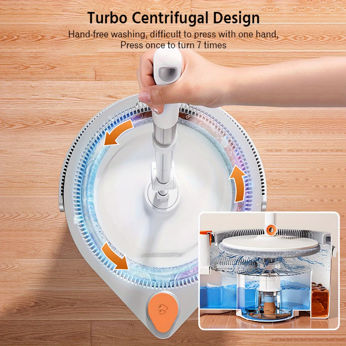 Sewage Separation Hands-free Wash Mop And Bucket Set