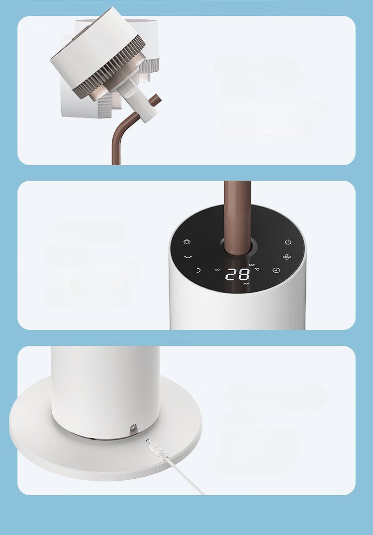 2-in-1 Air Circulator Fan with LED Desk Lamp