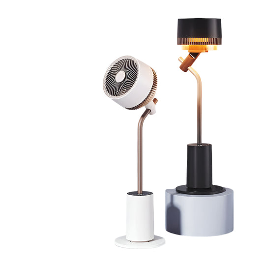 2-in-1 Air Circulator Fan with LED Desk Lamp