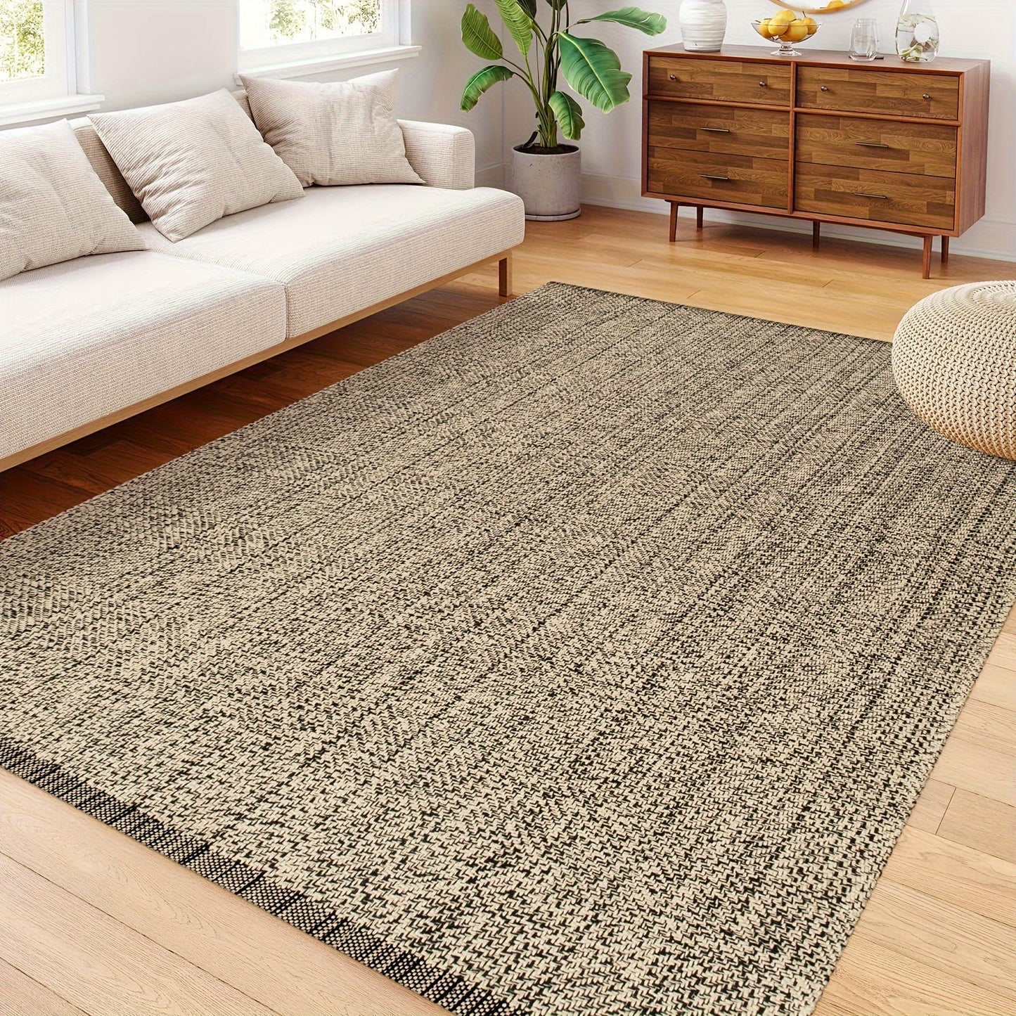 Large Washable Cotton Woven Mat
