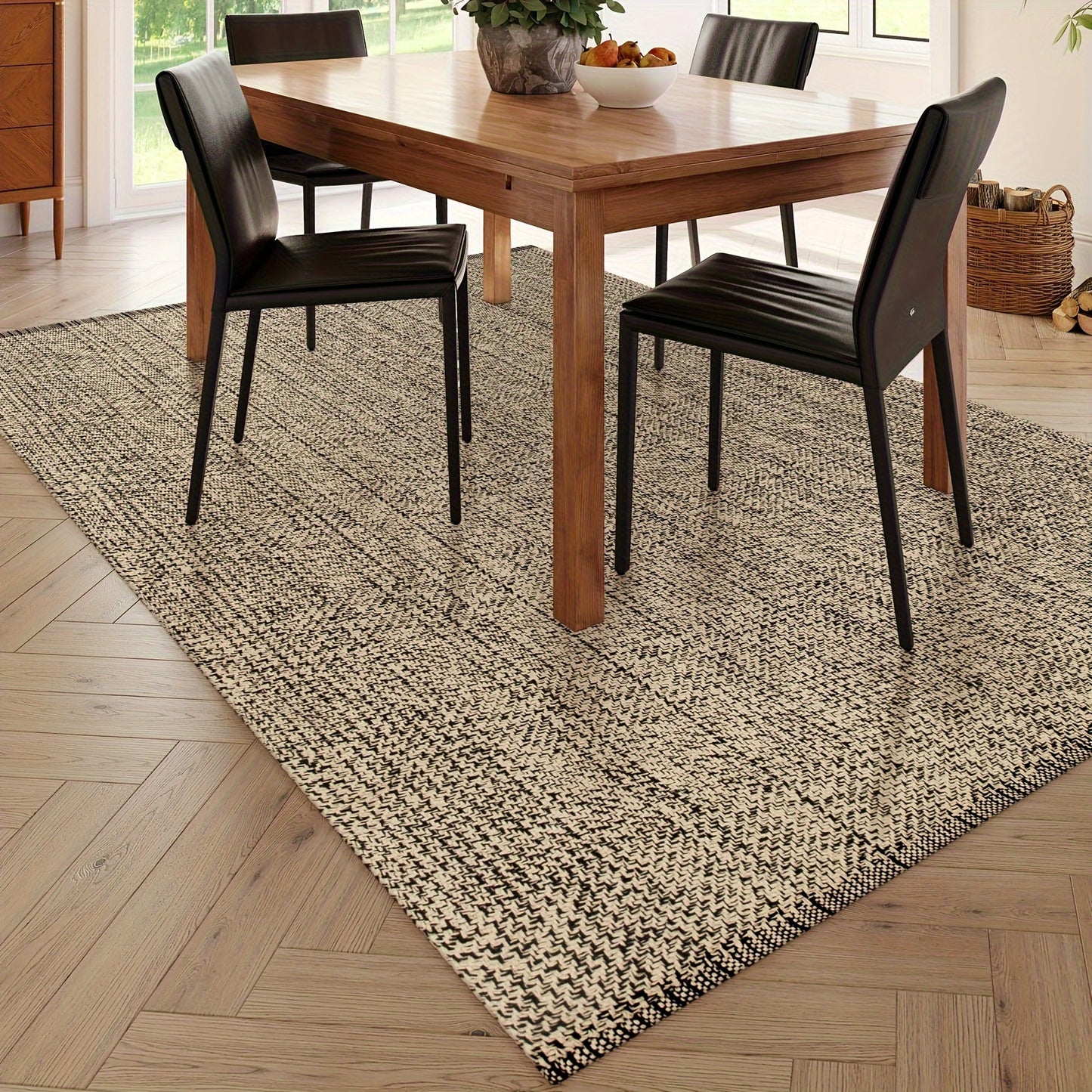 Large Washable Cotton Woven Mat