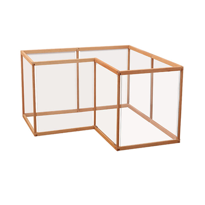Transparent Acrylic Pet Home with Wooden Frame