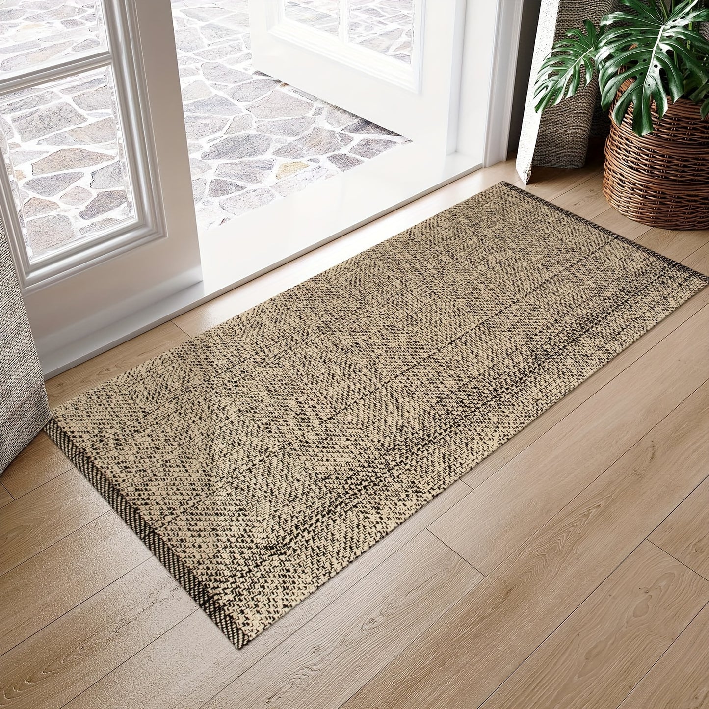Large Washable Cotton Woven Mat