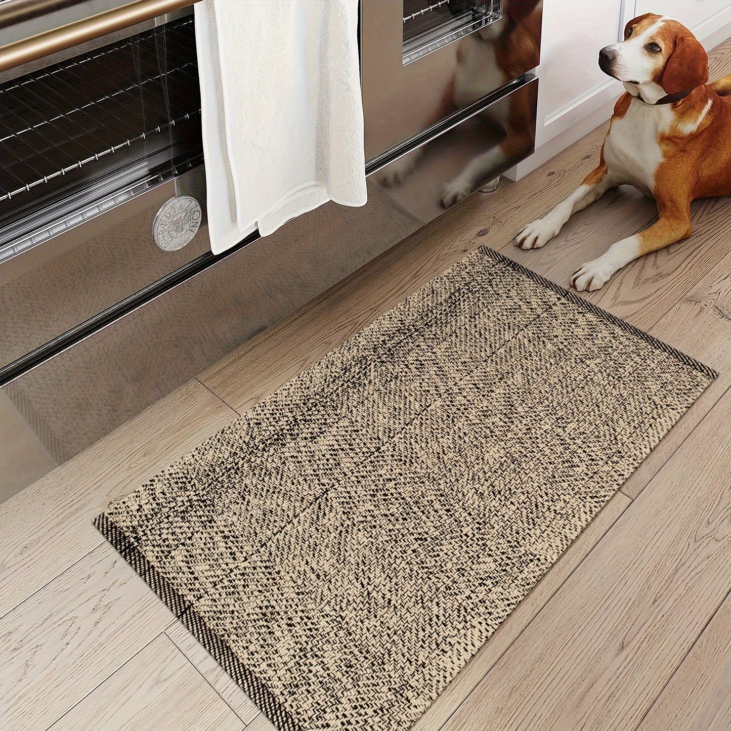 Large Washable Cotton Woven Mat