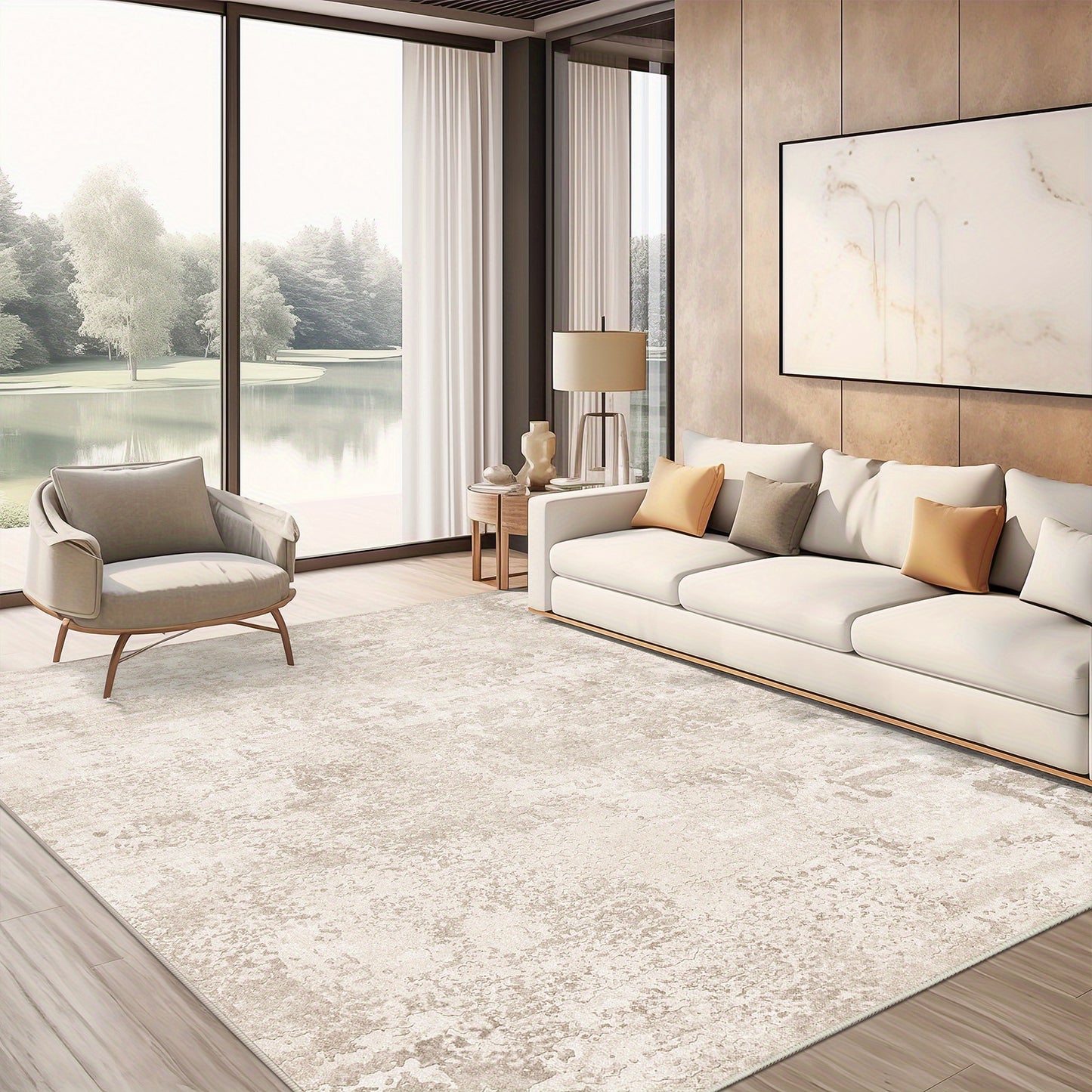 Modern Smoulder Style Washable Carpet- Modern Low Pile Interior Carpet