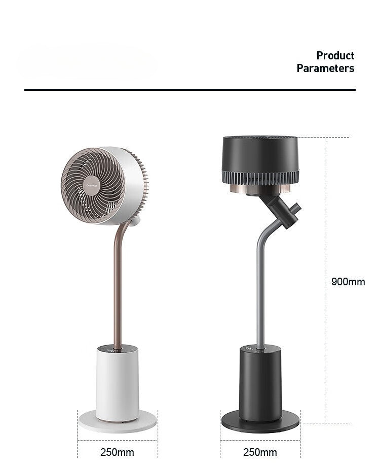 2-in-1 Air Circulator Fan with LED Desk Lamp