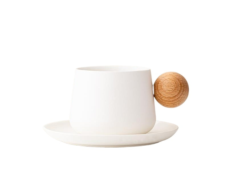 Pure color coffee cup & saucer set