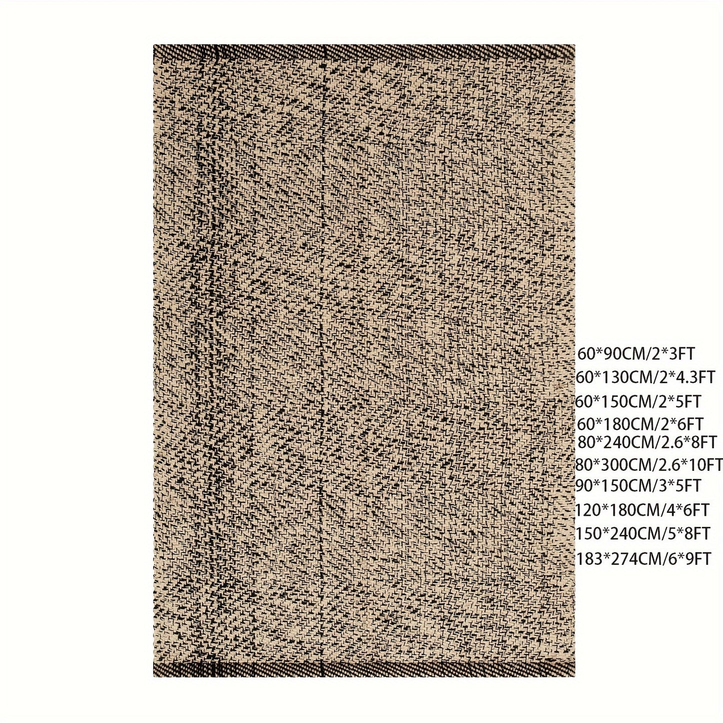 Large Washable Cotton Woven Mat