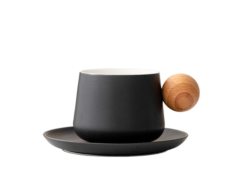 Pure color coffee cup & saucer set
