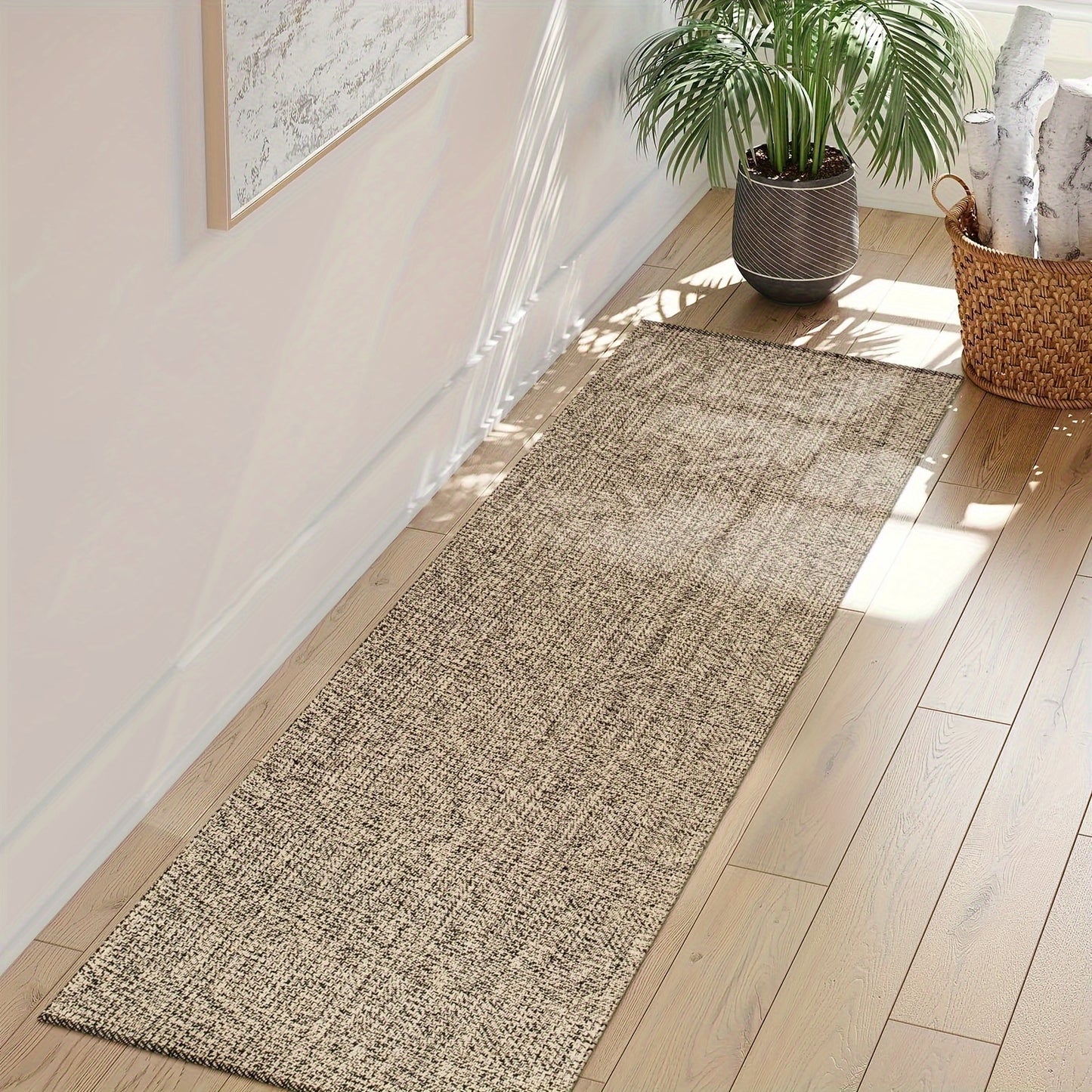 Large Washable Cotton Woven Mat